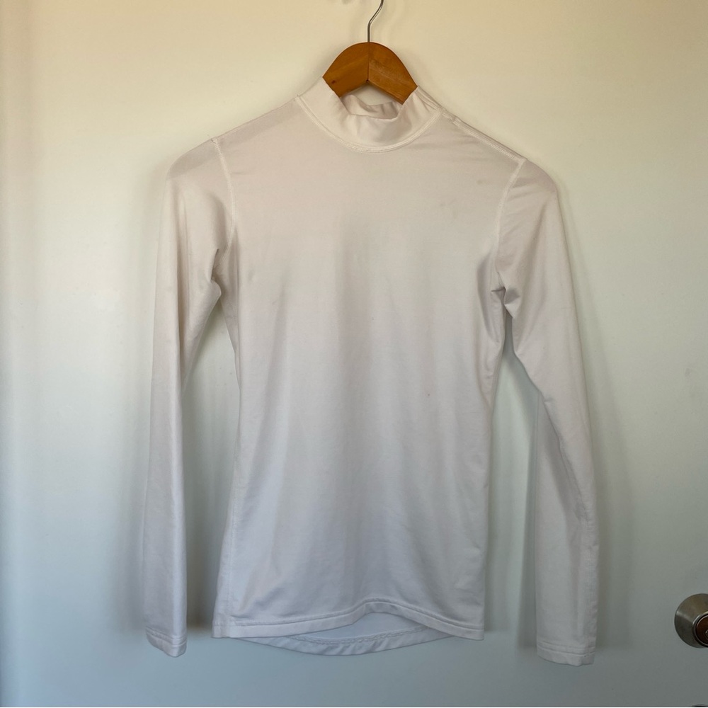 Adidas Golf Climawarm White Long Sleeve Turtleneck
